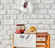  Karaca Home Beyoğlu Bej %100 Pamuk Nakışlı 3 Parça Havlu Seti 30x50 cm