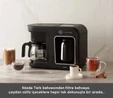 Karaca Hatır Plus 5 in 1 Essential Közde ve Sütlü Türk Kahvesi ve Filtre Kahve Makinesi Black Chrome