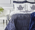 Karaca Home Glamour Simli Lacivert Çeyiz Seti