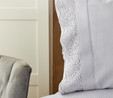 Karaca Home Laurel Gri Dantelli Pamuk Private Pike Set