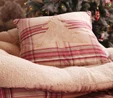 Karaca Home Woodland Bej Ağaçlı Cozy Kırlent 45 cm x 45 cm