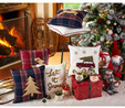 Karaca Home Woodland Lacivert Ağaçlı Cozy Kırlent 45x45 cm