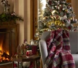 Karaca Home Woodland Kırmızı Ekose Battaniye