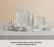 Karaca Forever Bone Clover 28 Parça 6 Kişilik Kahvaltı Takımı