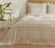 Karaca Home Naturel Line İndigo Bej Stonewash Çift Kişilik Yatak Örtüsü