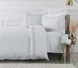 Karaca Home White Collection Freya Beyaz Nakışlı Percale Çift Kişilik Nevresim Takımı 