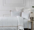 Karaca Home White Collection Valse Saten Percale Çift Kişilik Nevresim Takımı Şeritli Bej 