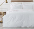 Karaca Home White Col Oriane Bej Nakışlı Percale Çift Kişilik Nevresim Takımı 