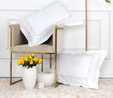 Karaca Home White Col Oriane Bej Nakışlı Percale Çift Kişilik Nevresim Takımı 