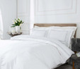 Karaca Home White Collection Oriane Gri Nakışlı Percale Çift Kişilik Nevresim Takımı 