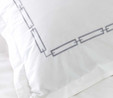 Karaca Home White Collection Oriane Gri Nakışlı Percale Çift Kişilik Nevresim Takımı 