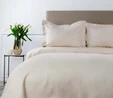 Karaca Home White Collection Oriane Bej %100 Pamuk Çift Kişilik Yatak Örtüsü Seti