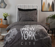 Karaca Home Young New York City Tek Kişilik %100 Pamuk Nevresim Takımı 
