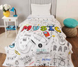 Karaca Home Young Music Tek Kişilik %100 Pamuk Pike