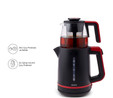 Karaca Maxi Tea XL 2in1 Cam Demlikli Çay Makinesi ve Kettle Cranberry
