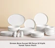 Karaca Red Carpet Collection Stream Bone Sunset 59 Parça 12 Kişilik Yemek Takımı Platin