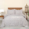 Karaca Home Lorraine Gri Çift Kişilik Yatak Örtüsü Set