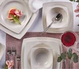 Karaca Square Bone Flava 24 Parça 6 Kişilik Yemek Takımı