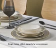 Karaca Forever Bone Globe 24 Parça 6 Kişilik Yemek Takımı