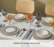 Karaca Forever Bone Globe 24 Parça 6 Kişilik Yemek Takımı