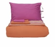 Karaca Home Basic Fuşya-Orange Çift Taraflı Çift Kişilik Nevresim Pike Takımı