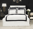 Karaca Home White Collection Porto Siyah Çift Kişilik Percale Nevresim Takımı