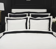 Karaca Home White Collection Porto Siyah Çift Kişilik Percale Nevresim Takımı