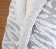 Karaca Home Zebra Gri %100 Pamuk Bornoz S/M 
