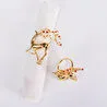 Karaca Home Flowery Deer Gold 2'li Peçete Yüzüğü 