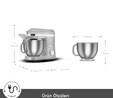 Karaca Mastermaid Chef Pro Çift Kollu Stand Mikser Pearl White 1750 W