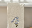Karaca Home Flower 3D Nakışlı Aile Banyo Seti Mavi
