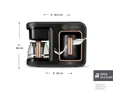 Karaca Hatır Plus 5 in 1 Essential Közde ve Sütlü Türk Kahvesi ve Filtre Kahve Makinesi Black Copper