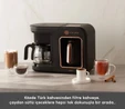Karaca Hatır Plus 5 in 1 Essential Közde ve Sütlü Türk Kahvesi ve Filtre Kahve Makinesi Black Copper