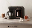 Karaca Hatır Plus 5 in 1 Essential Közde ve Sütlü Türk Kahvesi ve Filtre Kahve Makinesi Black Copper