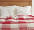 Karaca Home Flow Ekose Waffle Çift Kişilik Pike 200x230 cm Kırmızı