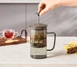 Karaca Valentina Borosilikat Cam French Press 1000 ml Grey