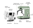 Karaca Mastermaid Chef Pro Çift Kollu Stand Mikser Cabbage Green 1750 W
