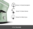 Karaca Mastermaid Chef Pro Çift Kollu Stand Mikser Cabbage Green 1750 W
