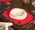 Karaca Home Pinecone 2'li Kırmızı Kumaş Amerikan Servis