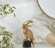 Karaca Home Toucan Biblo 14.5x9.5x30.5 cm Gold