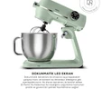 Karaca Multichef Artisan Digital Ekran Döküm Stand Mikser Mint 1800W 7L