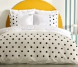 Karaca Home Dots %100 Pamuk Çift Kişilik Nevresim Takımı Beyaz