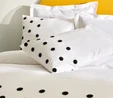 Karaca Home Dots %100 Pamuk Çift Kişilik Nevresim Takımı Beyaz