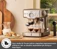 Karaca Coffee Art 1353 Süt Köpürtücülü, 20 Bar Basınçlı, Espresso, Latte, Cappuccino, Americano Makinesi Inox 1,8L 1350W