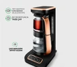 Karaca Çaysever Robotea Pro 4 in 1 Konuşan Cam Çay Makinesi Black Copper