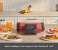 Karaca Future Essential Tost Makinesi Matte Red 1800 W 4 Dilim Kapasiteli