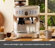 Karaca Coffee Art Barista Kahve Öğütücülü, Süt Köpürtücülü, 15 Bar Basınçlı Espresso, Latte, Cappuccino, Americano Makinesi Silver 2L 1450W