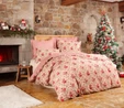 Karaca Home Luis Kırmızı %100 Pamuk Flanel Çift Kişilik Nevresim Takımı 