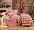 Karaca Home Luis Kırmızı %100 Pamuk Flanel Çift Kişilik Nevresim Takımı 