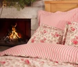 Karaca Home Luis Kırmızı %100 Pamuk Flanel Çift Kişilik Nevresim Takımı 